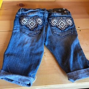 Miss Me Girls size 12 bling Bermuda shorts